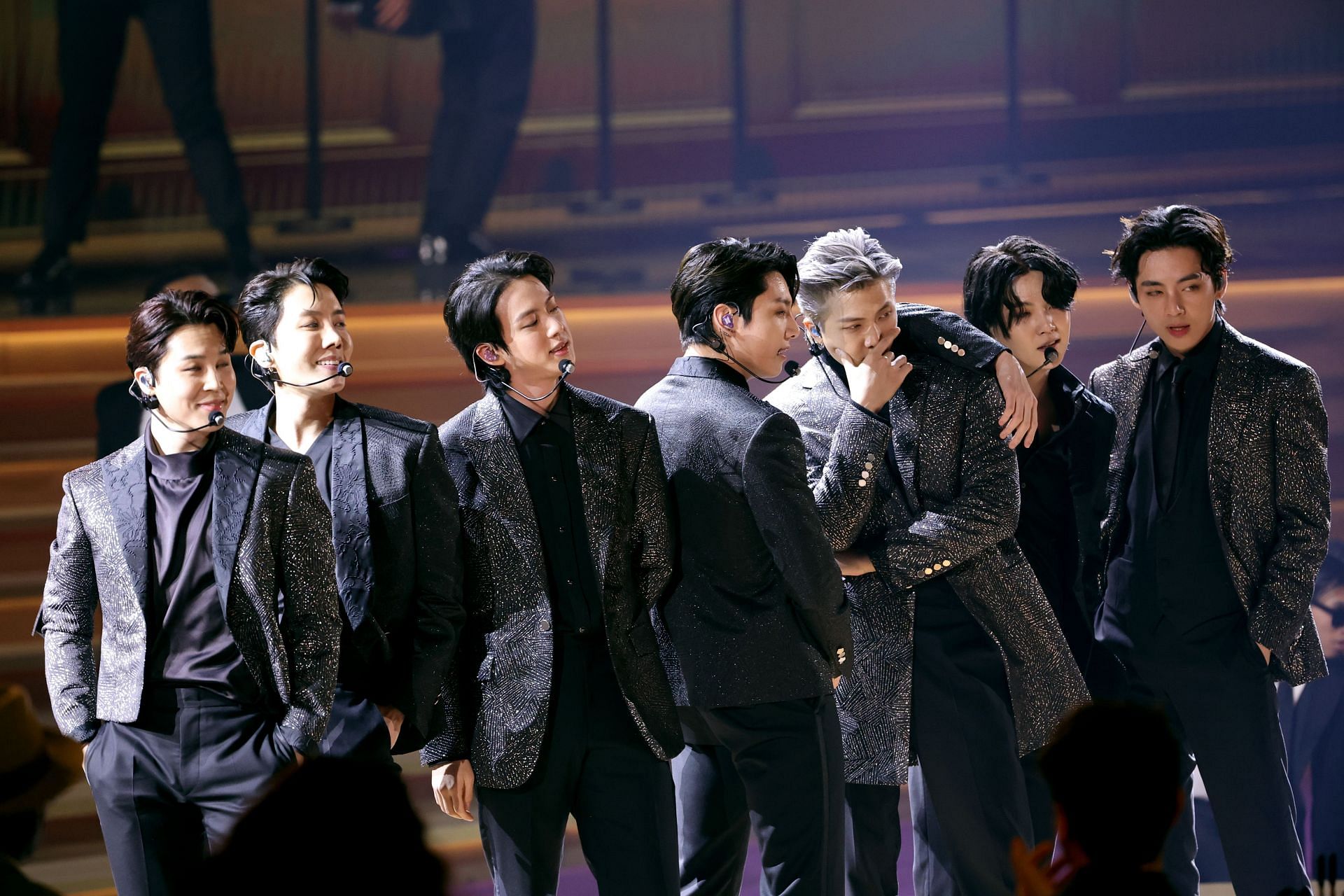 BTS at the 64th Annual GRAMMY Awards (Image via Getty)